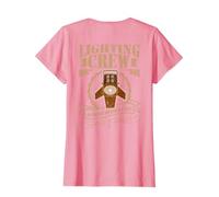 ÉCLAIRAGE Crew Vintage Théâtre Technicien d'éclairage Équipe T-Shirt, Femme, Rose, M