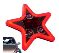 Éclairage D'Ambiance LED Pour Voiture | Lampe d'intérieur solaire en forme d'étoile pour vitre - Lumières D'Intérieur De Voiture Avec Ventouse - Pour bus taxi trajet parking camionnette utilitaire