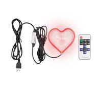 Éclairage d'ambiance pour Voiture, Lampe LED Ambiance Cœur, Lumière Néon pour Intérieur de Voiture Tableau de Bord Coffre Fenêtre Saint-Valentin Maison Fête