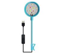 Éclairage d'aquarium - Lampe d'aquarium pliable à clipser, lampe à pince colorée, tuyau réglable | La conception de la lamp à pince fournit un éclairage lumineux mini réservoirs d'eau douce pour