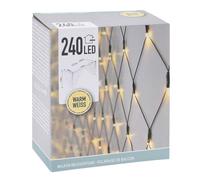éclairage de balcon 2,1 m caoutchouc blanc/jaune 240 pièces