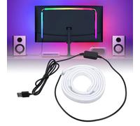 Éclairage de Bande LED RGB pour Affichage de 24 Pouces, Synchronisation D'écran, 54 LED, USB 5V, Modes D'éclairage Multiples (coloré, Synchronisation musicale), Support Client PC