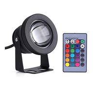 éclairage de bassin étang marin bateau y ht Projecteur à LED 10W 12V RGB Projecteur à LED IP65 étanche à l'eau pour étang lampe d'aquarium température de fonctionnement -10 ~ + 50 ℃ (noir) pièce ce l