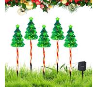 Éclairage de Chemin - Lumières de Bonbons | Éclairage ambiant - Lampes de Sol 5 en 1 pour patios, Jardins et pelouses, parfaites pour Un ambiant Festif de Vacances et Une décoration saisonni