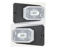Éclairage de contour avec support LED Blanc 1 lot = 2 pièces Pour remorque/camion/véhicule utilitaire/caravane/trailer