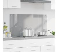 Éclairage de cuisine Gris clair 100x50x0,6 cm en verre trempé