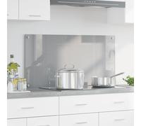 Éclairage De Cuisine Vidaxl Gris Clair 100x50x0,6 Cm En Verre Trempé Gris