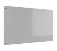 Éclairage de dosseret de cuisine gris clair 100x60x0,6 cm verre trempé