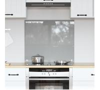 Éclairage de dosseret de cuisine - VidaXL - Verre trempé - Gris clair - 70x60 cm