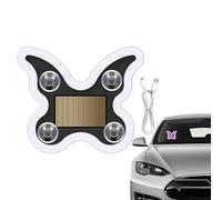 Éclairage De Fenêtre De Voiture - Éclairage Néon Rechargeable En Forme De Papillon, 6 Modes De Signal Décoratif | Panneau De Fenêtre LED Automobile, Accessoire De Lueur Ambiante Vibrante, Conçu Pour L