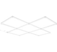 Eclairage de garage à LED 22000LM - Plafonnier d'atelier - Lampe de garage à LED claire au design moderne - Projecteur de chantier pour une installation sûre