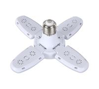 Éclairage De Garage À LED - ABS | Plafonnier Pliable | Ampoule LED À Lame 3/4 En Forme De Feuille | Lampe Murale De Plafond | Éclairage Économe En Énergie Pour Atelier De Garage Offrant Un irage