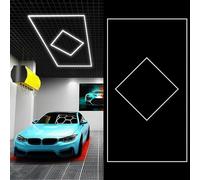 Éclairage de garage LED ultra-lumineux, 6 500 K, forme hexagonale en nid d'abeille, éclairage d'atelier pour l'esthétique automobile, le garage, le sous-sol et la salle de sport 1