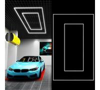 Éclairage de garage LED ultra-lumineux, 6 500 K, forme hexagonale en nid d'abeille, éclairage d'atelier pour l'esthétique automobile, le garage, le sous-sol et la salle de sport 4