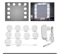 Éclairage de lampe - XCSOURCE - Lumière de miroir de vanité LED - Blanc - 6500K - 10 ampoules