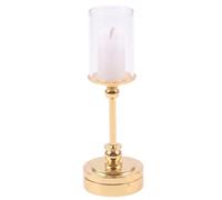 Éclairage de maison de poupée, lumières miniatures pour maison de poupée avec support en métal doré et abat-jour en verre, décoration à l'échelle 1:12