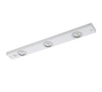 éclairage de meuble KOB LED LED 3X2,3W en acier blanc 600x70x25mm