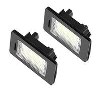 éClairage De Plaque 2 PCS Fit Utilisation for BMW E39 E60 Plaque d'immatriculation lumière 6000k blanc sans erreur de LED numéro de plaque d'immatriculation For BMW E90 E91 E92 E61 E70 E71