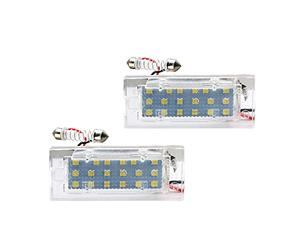 éClairage De Plaque 2pcs pleins LED Numéro Erreur de lumière plaque d'immatriculation For BMW X5 E53 2001-2006 X3 E83 2004-2009 Plaque