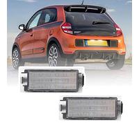Éclairage de plaque d'immatriculation 18 LED SMD Canbus pour Renault Twingo MK2 MK3 Clio MK3 MK4 Megane MK2 MK3 Master MK2 MK3 Trafic MK3 Kangoo MK2 Kadjar pour Smart 453