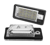Éclairage de plaque d'immatriculation 18 SMD LED blanc avec Canbus sans erreur pour Audi A3/S3/RS3, A4/S4/RS4, A5/S5, A6/RS6, A8/S8, Q7