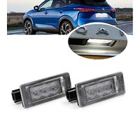Éclairage de plaque d'immatriculation LED pour N/issan Qashqai MK3 J12 2021 2022 Serena MK5 C27 2016-up Dacia Duster 2 2018-up CANbus Free Xenon White Tag Lamp
