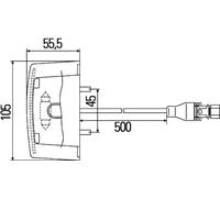 Hella Feu d'éclairage de plaque d'immatriculation 2KA 340 828-001