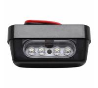 Eclairage de plaque immatriculation replay rectangle 4 leds plastique noir (homo