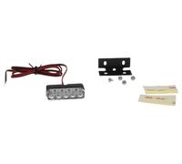 Éclairage de plaque LED mini douze volts universel marquage E étanche IP67 | Feu compact noir, environ 38 × 11 × 18 millimètres; compatible avec motocyclette, automobile, scooter, quad, remorque, trike