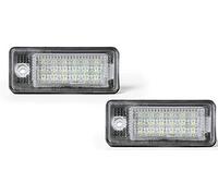 Éclairage de plaque minéralogique LED compatible avec les ampoules A3/S3,A4/S4/RS4,A5,A6/C6,A8/S8,Q7 avec résistance CAN-bus intégrée.