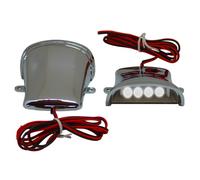 Eclairage de plaque Replay DECO SOUS TABLIER CHROME LEDS BLANCHES L 58mm - H 27mm 60mm LA PAIRE