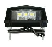 Eclairage de plaque Replay IMMATRICULATION BARETTE 3 LEDS PLASTIQUE L 29mm - H 20mm 58mm HOMOLOGUE CE