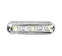 Eclairage de plaque Replay IMMATRICULATION MINI 3 LEDS TRANSPARENT - EQUERRE FIXATION L 40mm - H 10mm 18mm HOMOLOGUE CE