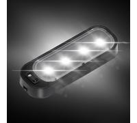 Éclairage De Porte De Voiture - Éclairage De Courtoisie LED Sans Fil 16,7 G, Lueur D'avertissement Du Panneau De Porte Latérale, Lampes Stroboscopiques Décoratives Universelles, D'accentuati