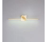 Éclairage de Salle Den Créatif Avec Miroir Led, Applique Murale En Métal Pour Vanity de Maquillage, Lampe Murale Au-Dessus Du Miroir de Placard, Éclairage de Miroir Pour Salle de Toilette/6000K/80Cm