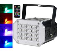 Éclairage de scène 36 LED, Latta Alvor Lumière Stroboscopique Auto Stroboscope Disco Projecteur Éclairage de scène de couleur (multicolor, Coquille d'aluminium)