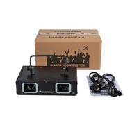Éclairage de scène, design à deux trous, compatibilité DMX512, scanner 2 têtes RGB, fiche EU