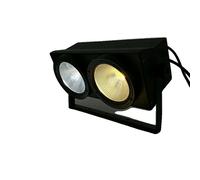 Eclairage de scène DMX, puissance 200W, double source LED COB , blanc froid et blanc chaud, prise EU