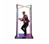 Éclairage de scène pour Piste de Danse, Base Lumineuse LED avec Cadre, système modulaire, télécommande, Support de Table pour Production Musicale - Idéal pour Bars, Mariages, Clubs(B)