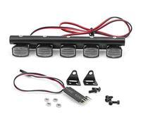 Éclairage de Toit de Voiture RC, 5 LED à Toit carré pour Voiture RC LED avec Interrupteur de Commande à 3 Canaux pour Voiture 1/10 RC
