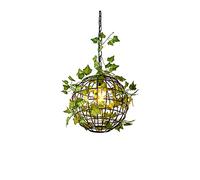 Éclairage décoratif, lustre de plante nordique personnalité ronde sphérique lampes suspendues vent industriel loft bar restaurant café lampe à suspension créative en fer forgé luminaire à suspension