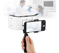 Éclairage dentaire mobile, lampe LED pour obturation buccale, accessoire photo dentaire, 5 niveaux de luminosité réglables, intensité lumineuse jusqu'à 32 000 lx pour la photographie buccale et macro