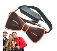 Éclairage des liens pour les hommes - tissu LED réglable, cravate de nouveauté, brio-oiseaux | Accessoire léger néon drôle de taille unique pour les fêtes Halloween Festival Music Festival Night