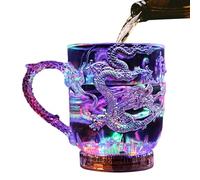 Éclairage des tasses de fête à boire des verres | LED acrylique LED Glow in-the Dark avec capteur d'eau, effet de lumière clignotant multicolore | Parfait pour Halloween, rassemblements de vacances, d