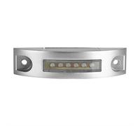 Éclairage D'escalier Solaire, Moulage en Aluminium à Puissance Solaire 68 LED IP68 Proof de L'allée Extérieure de L'allée de Route Légère étape de Route pour Clôture, (White)