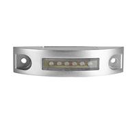 Éclairage D'escalier Solaire, Moulage en Aluminium à Puissance Solaire 68 LED IP68 Proof de L'allée Extérieure de L'allée de Route Légère étape de Route pour Clôture, (Rouge)