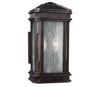 Éclairage D'Extérieur Applique Murale Acier Doré Bronze Hauteur 35,9 CM E14 1 [EEK: Nicht bewertet]