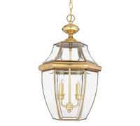 Elstead Lighting Newbury lampe suspendue 2x60 W laiton QZ-NEWBURY8-L-PB