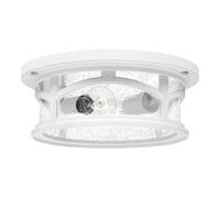 Éclairage D'Extérieur Maison IP44 Blanc E27 Vintage Design Verre Deckenleuchte