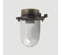 Éclairage D'Extérieur Mur Maritime Laiton Verre E27 IP64. H: 18 CM Petit Maison